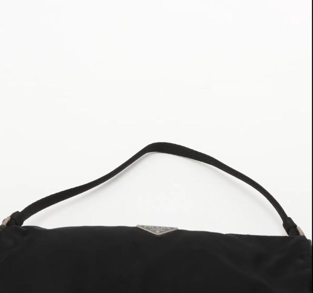 Prada tessuto nylon baguette bag vintage 1990s-2000s black - Picture 7 of 11